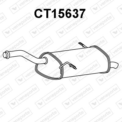  CT15637 VENEPORTE Глушитель выхлопных газов конечный