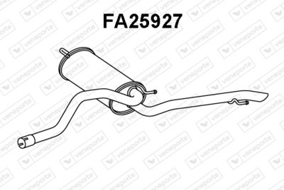  FA25927 VENEPORTE Глушитель выхлопных газов конечный