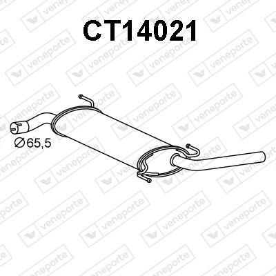  CT14021 VENEPORTE Глушитель выхлопных газов конечный