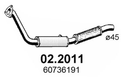  022011 ASSO Предглушитель выхлопных газов