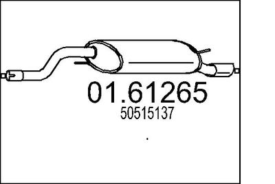  0161265 MTS Глушитель выхлопных газов конечный