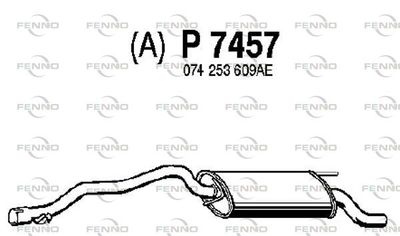  P7457 FENNO Глушитель выхлопных газов конечный