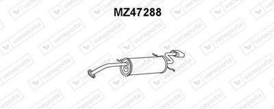  MZ47288 VENEPORTE Глушитель выхлопных газов конечный