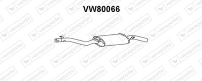  VW80066 VENEPORTE Глушитель выхлопных газов конечный