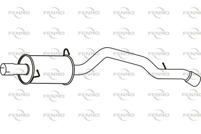  P72155 FENNO Глушитель выхлопных газов конечный