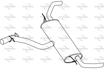 P14031 FENNO Глушитель выхлопных газов конечный