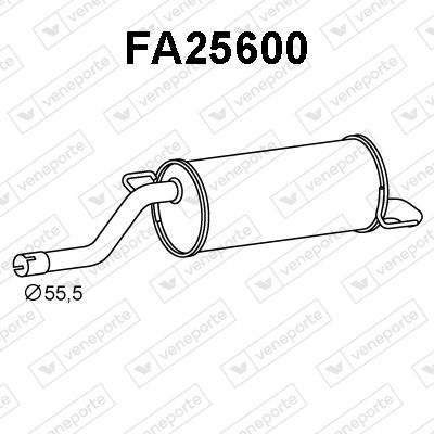  FA25600 VENEPORTE Глушитель выхлопных газов конечный