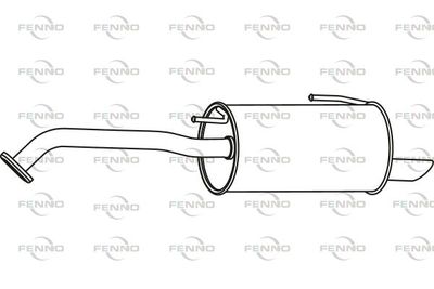  P41006 FENNO Глушитель выхлопных газов конечный