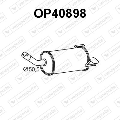  OP40898 VENEPORTE Глушитель выхлопных газов конечный