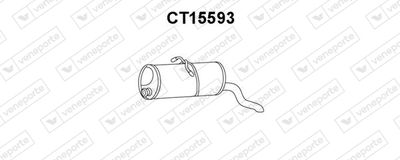  CT15593 VENEPORTE Глушитель выхлопных газов конечный