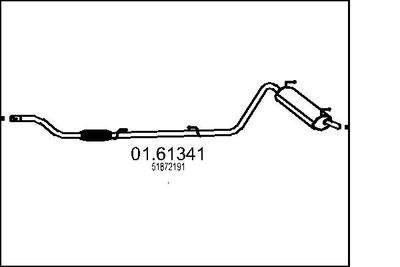  0161341 MTS Глушитель выхлопных газов конечный