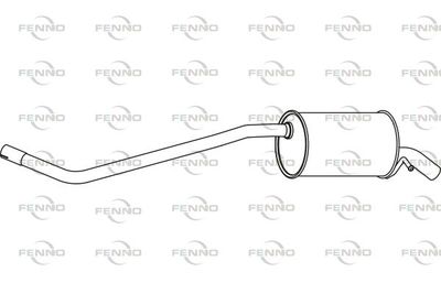 P19002 FENNO Глушитель выхлопных газов конечный