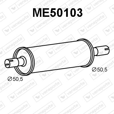  ME50103 VENEPORTE Глушитель выхлопных газов конечный