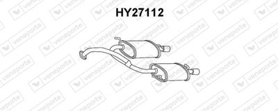  HY27112 VENEPORTE Глушитель выхлопных газов конечный