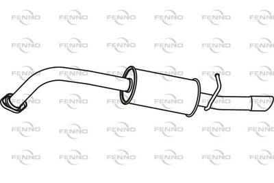  P66032 FENNO Глушитель выхлопных газов конечный