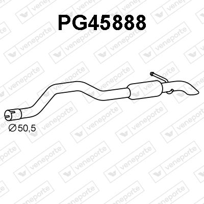  PG45888 VENEPORTE Глушитель выхлопных газов конечный