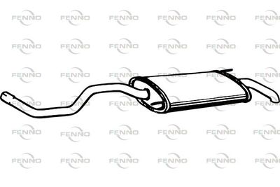  P72055 FENNO Глушитель выхлопных газов конечный