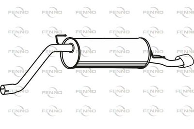  P22010 FENNO Глушитель выхлопных газов конечный