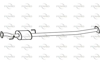  P31105 FENNO Средний глушитель выхлопных газов