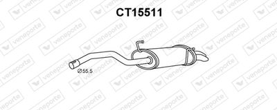  CT15511 VENEPORTE Глушитель выхлопных газов конечный