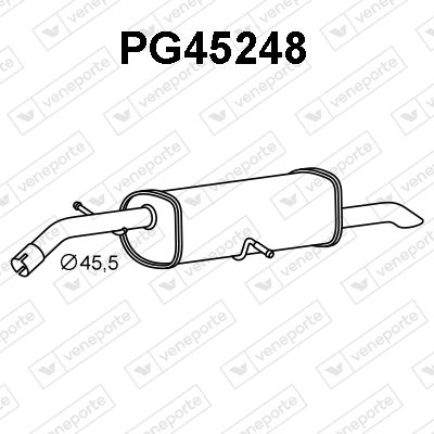  PG45248 VENEPORTE Глушитель выхлопных газов конечный