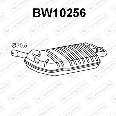  BW10256 VENEPORTE Глушитель выхлопных газов конечный