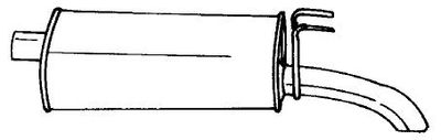  50682 SIGAM Глушитель выхлопных газов конечный