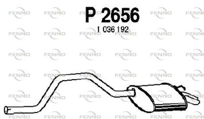  P2656 FENNO Глушитель выхлопных газов конечный