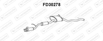  FD30278 VENEPORTE Предглушитель выхлопных газов