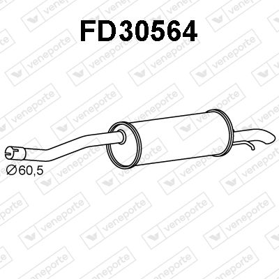  FD30564 VENEPORTE Глушитель выхлопных газов конечный