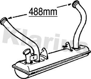  210317 KLARIUS Предглушитель выхлопных газов