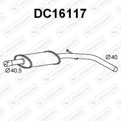  DC16117 VENEPORTE Предглушитель выхлопных газов