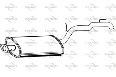  P1636 FENNO Глушитель выхлопных газов конечный
