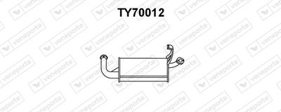  TY70012 VENEPORTE Глушитель выхлопных газов конечный