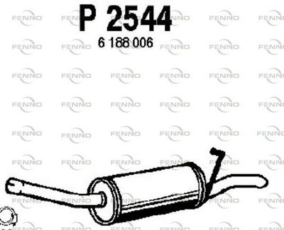  P2544 FENNO Глушитель выхлопных газов конечный