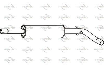  P5767 FENNO Средний глушитель выхлопных газов