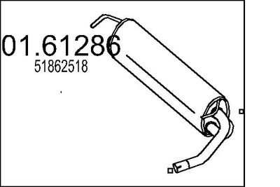  0161286 MTS Глушитель выхлопных газов конечный