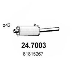  247003 ASSO Глушитель выхлопных газов конечный