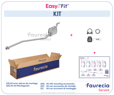  FS43127 Faurecia Средний глушитель выхлопных газов