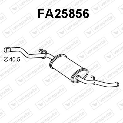  FA25856 VENEPORTE Глушитель выхлопных газов конечный