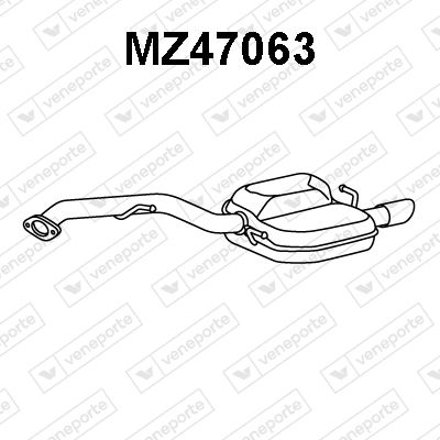  MZ47063 VENEPORTE Глушитель выхлопных газов конечный