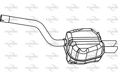  P5778 FENNO Глушитель выхлопных газов конечный