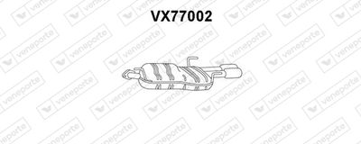  VX77002 VENEPORTE Глушитель выхлопных газов конечный