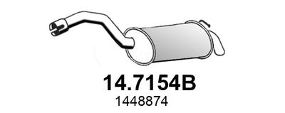  147154B ASSO Глушитель выхлопных газов конечный