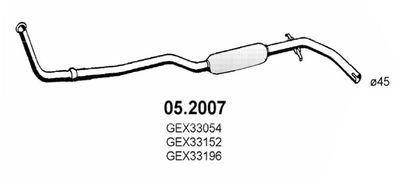  052007 ASSO Предглушитель выхлопных газов