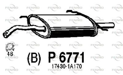  P6771 FENNO Глушитель выхлопных газов конечный