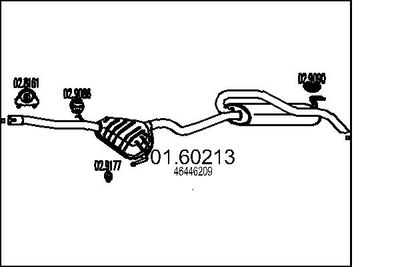  0160213 MTS Глушитель выхлопных газов конечный