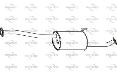  P41049 FENNO Средний глушитель выхлопных газов