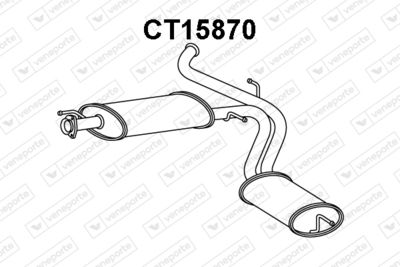  CT15870 VENEPORTE Глушитель выхлопных газов конечный