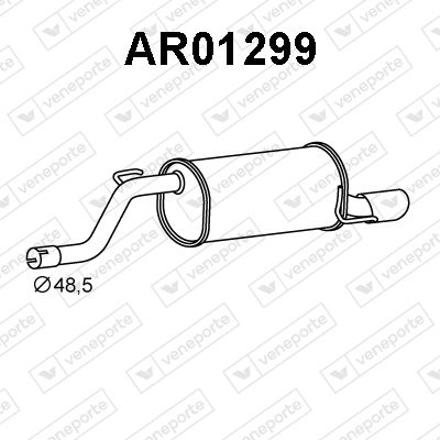  AR01299 VENEPORTE Глушитель выхлопных газов конечный